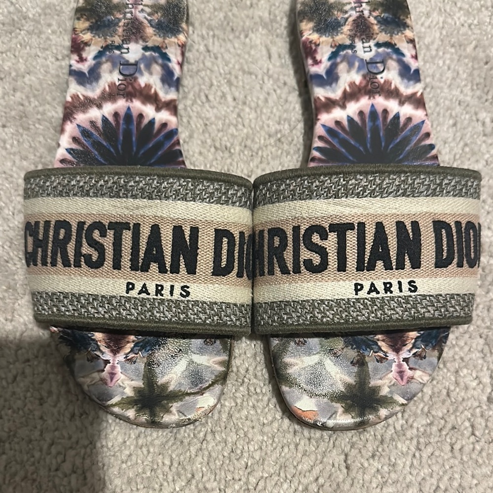 Dior Multicolor Slide Sandals - Picture 4 of 11
